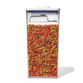 OXO Good Grips Pet POP Container – 6.0 Qt/5.7 L with Half Scoop, Ideal for up to 6.5lbs of Dog Food or 4.5lbs of Cat Food, Airtight Dog and Cat Food Storage Container, BPA Free, Clear