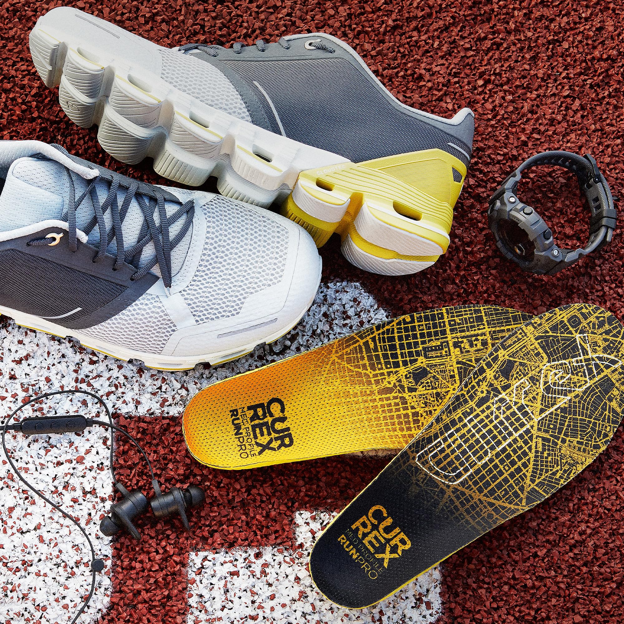 Currex Runpro Insoles for Running Shoes – Arch Support Inserts to Help Prevent Injuries & Boost Performance – Men & Women – High Arch, Small