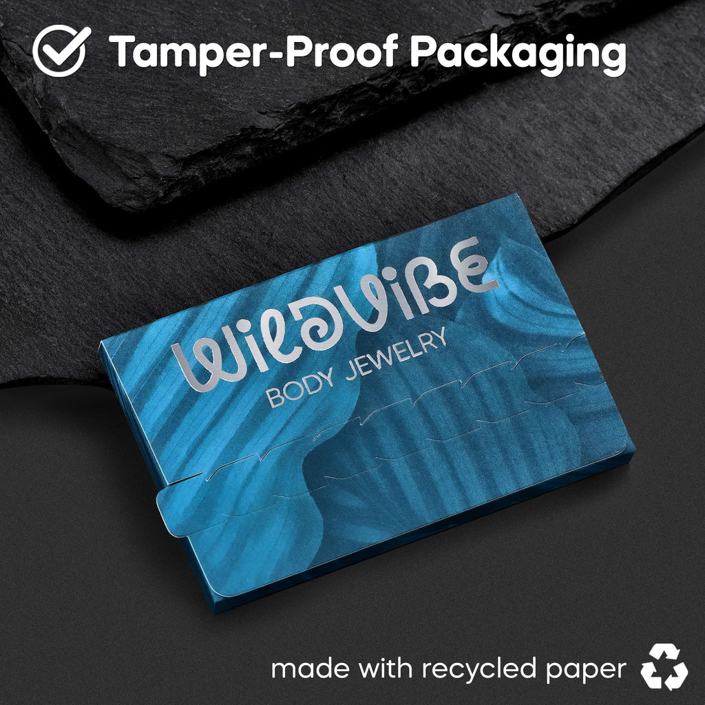 WildVibe 18g Clear Nose Studs for Work - L Shape Clear Nose Rings Piercing Retainers - Bioflex Plastic Nose Rings for Surgery - Flat Top 18 Gauge (1.0mm) 10pcs Pack