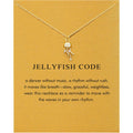 Baydurcan Dainty Jellyfish Necklace Jellyfish Gifts Ocean Jewelry Necklace Beach Jewelry for Women Vacation
