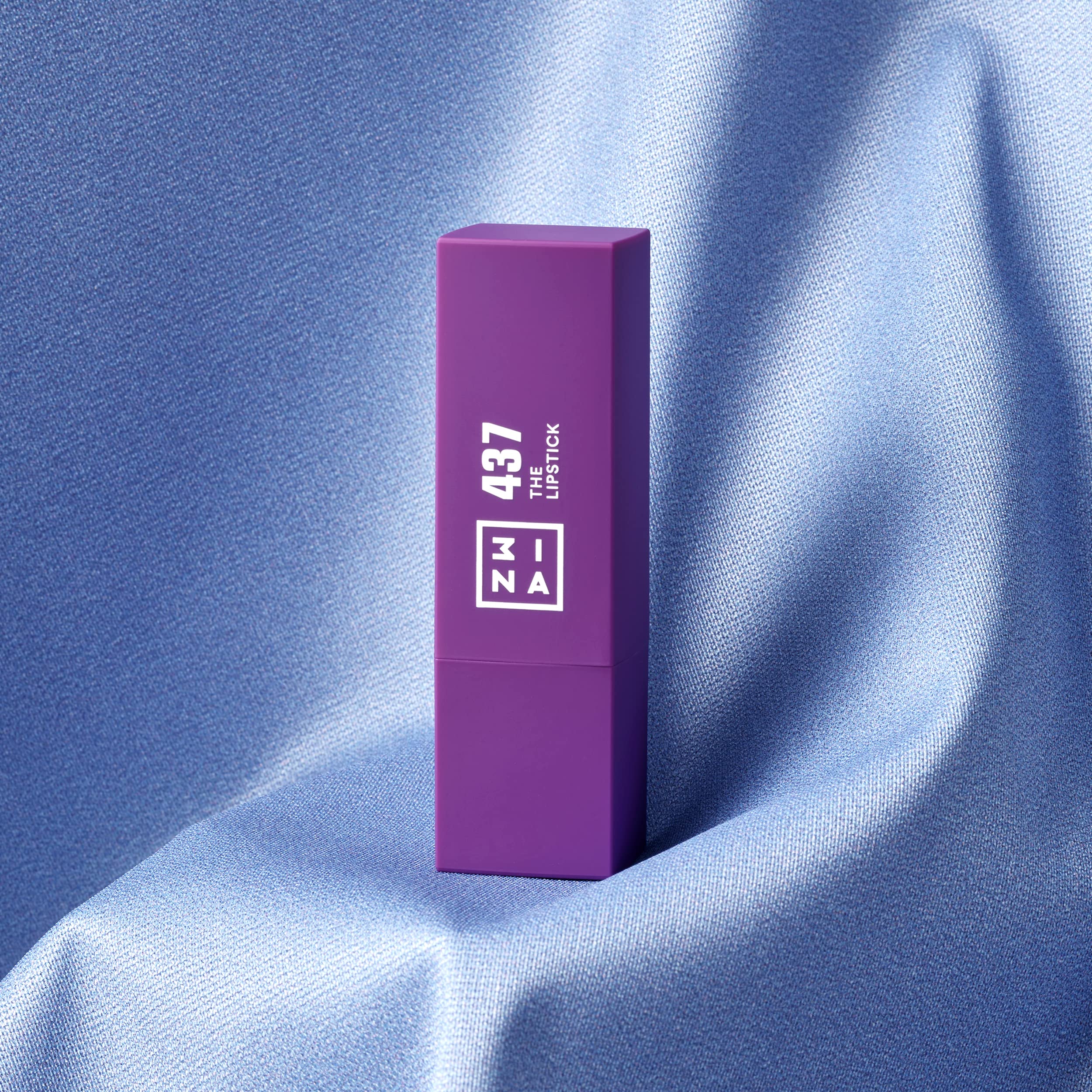 3INA The Lipstick - Moisturizing Lipstick for Women - Semi-Matte Satin Finish with 5-Hour Long Wear - Highly Pigmented and Comfortable - 437-0.16 oz