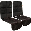 Lusso Gear Car Seat Cover & Protector - 2-Pack Waterproof Non-Slip Protector - Mesh Pocket Organizer - Universal Fit for Convertible & Toddler Car Seats, Black